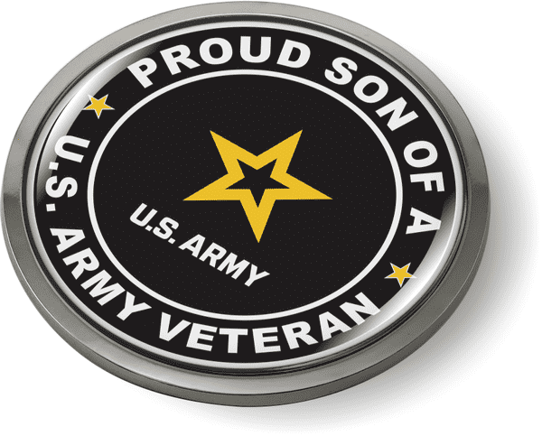 Proud Son of a U.S. Army Veteran Emblem